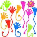 PICcircuit Sticky Hands Bulk 30 PCS Party Favors for Kids 4-8,8-12 Year Stretchy Sticky Hand Feet Goodie Bags Stuffers for Kids Classroom Prizes Valentines Gifts for Kids Birthday Trinkets Slap Hand