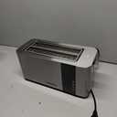Mueller UltraToast Full Stainless Steel Toaster 2 Slice, Long Extra-Wide Slots with Removable Tray, Cancel/Defrost/Reheat Functions, 6 Browning Levels with LED Display, Housewarming Gifts New Home