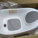 Boon Soak 3 Stage Baby Bathtub - Baby Bath Tub with Three Support Positions for Newborn to Toddlers - Color Changing Drain Plug for Ideal Bath Temperature - Gray - Ages 0 to 18 Months and Up