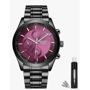 Men's 40mm Analog Watch – Auto Date & Day Display, Stainless Steel Business Wristwatch, Easy to Read, 30M Waterproof, No Chronograph