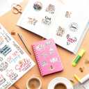 4 x 144 Pcs Waterproof Christian Stickers for Water Bottles Journaling Prayer Board, Boho Style Vinyl Biblical Christian Stickers, Spiritual Religious Gifts for Kids, Teens, Women, Adults (God144)