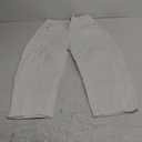 Utyful Barrel Jeans Women Cropped Baggy Trendy High Waisted Distressed Loose Stretch Denim Trouser Jeans with Pockets (Small, Cream White)