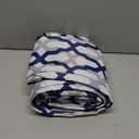 DriftAway Mason Thermal Blackout Grommet Window Curtains Geometric Trellis Pattern 2 Panels Each 52 Inch by 84 Inch Navy