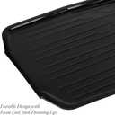 Kitchen Details Countertop Draining Tray | Dimensions: 18"x 15"x 1"| Designed for Stand Alone Dish Racks | Durable | Prevents Water Build Up | Black, Large