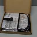 Reallnaive 4 Pcs Insulated Pouch Backpackers Reusable Sandwich Bag Mini Thermal Snack Bags Small Reusable Lunch Freezer Cooler Bags for Work Picnics Travel Office School Supplies 5.5'x 7'(Glossy)