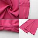 Deuerr Girls' Flare Leggings with Pockets Trendy Girls' Ribbed Knit Bell Bottoms High Waisted Yoga Pants Black for 4-12Years (5-6 Years, Rosered)