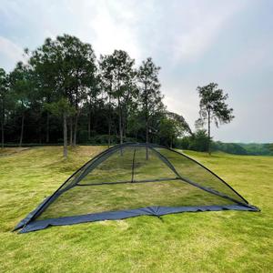 YUEWO 13x17 Ft Pond Cover Dome Netting, Garden Pool Mesh Net Tent Protective with Ropes and Zippers for Pond/Pool/Garden, Protection from Leaves/Predators/Debris/Wildlife