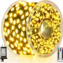 Christmas Lights 1200 LED 394 FT, IP67 Waterproof Christmastree Lights with 8 Modes, Remote Control 3 Timers & Memory Function Xmas Decorations for House and Holiday (Warm White)