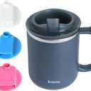 Dysphagia Regulating Drinking Cup for Swallowing Difficulty Adults with 5cc 10cc 15cc Sip Options, Limited Slow Flow Cup for Choke Prevention (Blue)