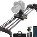 GVM Motorized Camera Slider,31" Wireless Carbon Fiber Dolly Rail Camera Slider with APP Control, Motorized Time Lapse and Video Shot Follow Focus Shot and 120 Degree Panoramic Shooting (80CM)