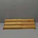 Spice Rack Kitchen Cabinet Organizer- 3 Tier Bamboo Expandable Display Shelf Yellow