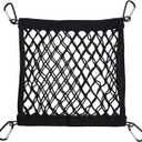 Helmet Holder for Sport Backpack,Backpack Accessories Mesh Storage Bag,Added External Elastic Storage Net for Backpack,4 Carabiners Attaching to Backpack to Carry Helmet and Accessories