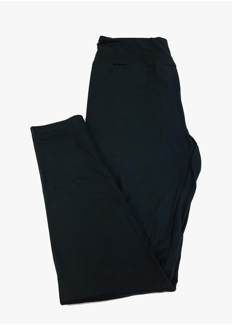 Lularoe One Size OS Solid Black Buttery Soft Womens Leggings fits Adult Sizes 0-10 - One Size - Fits Size 2-10, Size Large