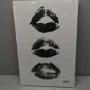 Stylish Black Lips Print for Wall Art Decor - Ideal for Powder Rooms, Dorm Rooms and Bedrooms, Preppy Black Lips Wall Poster for Women with Trendy and Stylish Designs, 23.5 x 15.5