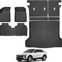 Floor Mats for 2023 2024 2025 2026 Cadillac Lyriq, Trunk Mat and Backrest Mat All Weather TPE Protector for Cadillac Lyriq Accessories