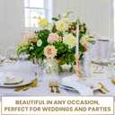 Table Numbers for Wedding Reception - Transparent Acrylic with Gold Writing, (Set of 1-30) Elegant Table Number Holders