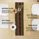 Traditional African Tribal Table Runner, African Table Runner Decor for Dinning Room Kitchen Home Vintage Pattern Table Runner Decorations for Holiday Party, Housewarming Gifts for Ideas, 13X72Inches