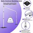 Backdrop Stand Heavy Duty 10x10Ft, Adjustable Metal Frame Pipe and Drape,Background Stand for Wedding Birthday Party Decorations