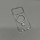 TORRAS Ostand Ultra Slim for iPhone 17 Pro Case Clear 6.3'', [Never Yellow] Magnetic Stand [Fit for MagSafe], Frameless with Thin Minimalist Case for iPhone 17 Pro, Hard PC Protection