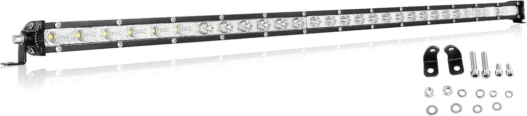 Willpower 32 Inch 150W Single Row Led Light Bar Flood Spot Combo Beam Slim Off Road Light Fog Work Lamp Driving Lights for 4X4 Tractor Truck Boat ATV UTV SUV