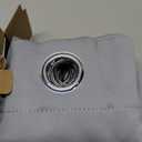 MIULEE Light Grey Blackout Curtains for Bedroom Living Room 45 Inches Long 2 Panels, Thermal Insulated Room Darkening Drapes Solid Grommet Noise Reduction Light Blocking Window Treatments 40x45 Inch