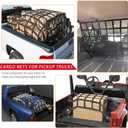 Surmountway Cargo Net for Pickup Truck Bed(42" x 50"), Truck Bed Cargo Net with Capacity 1100LBS, Heavy Duty Cargo Nets with Adjustable Cam Buckles & S-Hooks, Truck Cargo Net for Trailer Trucks
