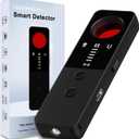 Hidden Camera Detectors Camera Detector - Anti-Spy Camera Detector Bug Detector GPS Tracker RF Signal Scanner Listening Devices Finder Wireless for Bathroom Office Hotel Airbnb Travel Car (Black)