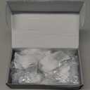 Amerdeco 20 Pack Matte Black Cabinet Knobs 1.46 Inch(37mm) Single Hole Cabinet Handles Rectangle Dresser Knobs Drawer Knobs and Pulls for Bathroom Cabinets