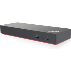 Lenovo ThinkPad Thunderbolt 3 Dock Gen 2 135W (40AN0135) Dual UHD 4K Display Capability, 2 HDMI, 2 DP, USB-C, USB 3.1 Card