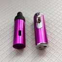 Torch Butane Lighters,Lighter Refillable Butane Fuel Soft Flame Adjustable Pen Torch Windproof Lighters, 2 Pack Purple(Gas Not Included)