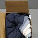 MIULEE Blue Pillow Covers Pack of 4 Decorative Natural Solid Throw Pillow Covers Soft Accent Boho Farmhouse Couch Pillowcases Modern Spring Home Decors for Living Room Bed Sofa 18x18 Inch