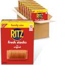 RITZ Fresh Stacks Original Crackers, Bulk Travel Snacks, Family Size, 6 Boxes (72 Multi Snack Packs), BBD: SEP 22/2026