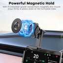 CARFIB Car Phone Mount fit for Tesla Model Y Model 3 Accessories Strong Magnet Screen Phone Holder Adjustable fit for iPhone and Other Phones with Magsafe Magnetic Ring