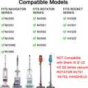 10 Pcs Vacuum Attachments & Brushes for Shark Navigator Lift-Away NV350 NV352 NV355 NV356E & Rotator NV500, Rocket HV301 HV322 HV371 Series Upright Vacuum, 1 1/4" (32mm) Vacuum Accessories Set