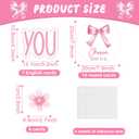 4 x Christian Bulletin Board Decorations Inspirational Bulletin Board Set Pink Bow God Says You are Religious Classroom Wall Decor VBS Motivational Cutouts for Sunday School Home Church Supplies