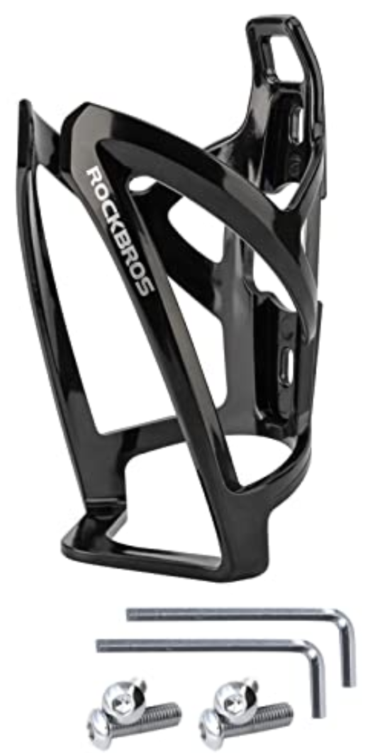 ROCKBROS Bike Water Bottle Holder Ultra-Light Bicycle Bottle Cages with Screws Tool, Universal Bike Cup Holder for Road MTB Mountain Bikes Cycling Accessories（1 Pack）