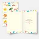 Thank You Card for Teacher, Cute Teacher Appreciation Card Gift from Kids or Parents, End of Year Thank You Gift for Preschool Nursery Daycare Teachers, Heartfelt Gratitude Cards, 8.1 x 5.3 inches