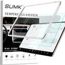 15 inch Screen Protector for Tesla Model Y (2020~2024)/ Model 3 (2017~2023), [9H & Anti-scratch & Fingerprint] Tempered Glass Front Screen Protector for Tesla Model Y/3 Accessories - Glossy
