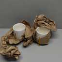 2pcs Sturdy Cutlery Holder White Ceramic With Metal Bracket Robust Silverware Caddy For Countertop - Spoon Holder Silverware Caddy