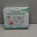 Raimy Musical Instruments Set - Neutral Colors Wooden Montessori Toys Percussion Music Modern Boho Xylophone Birthday Gifts for 1 2 3 Year Old Kids Baby Toddlers Boys Girls 3+ with Storage Bag