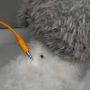 OR OR TU Walking Barking Toy Dog with Remote Control Leash, Plush Puppy Electronic Interactive Toys for Kids, Shake Tail,Pretend Dress Up Realistic Stuffed Animal Dog Age 3 4 5 6+ Years Old Best Gift (Grey+white)