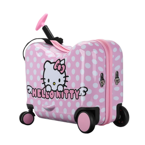 Hello Kitty Ride-On Suitcase for Kids, Pink Carry-On Luggage