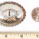 Conchos 2" x 1 1/2" Oval Classic Western Design Silver 12 Pieces #50771