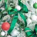 MEEDEE Hunter Green Velvet 1-1/2 Inch Thick Velvet Wired Ribbon 25 Yards Spool for Gift Wrapping, Tree Garland, Wreaths, Bows, Crafts Supply