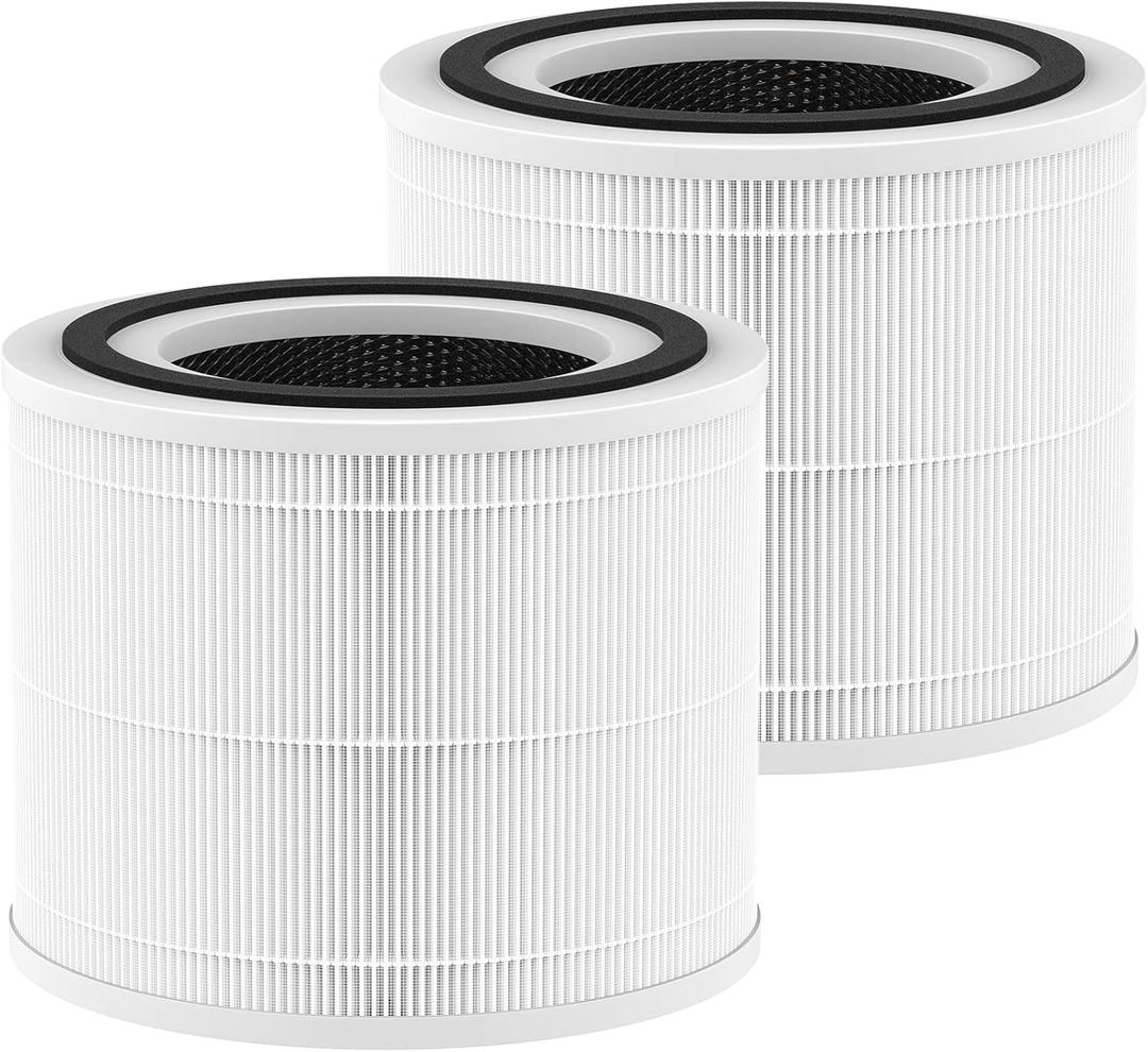 240 Replacement Filter Compatible with 240 Air Purifier, 3-in-1 HEPA Replacement with Activated Carbon Filter for 99.97% Air Pollutants, Odor and Smoke, Filter Replacement for 240 Air Purifier, 2 Pack (240 White-Original)