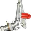 2 Agriculture Farm Irrigation Sprinkler Lawn Sprinkler Irrigation Spray Gun Large-Area Watering Spray 360 Rotary Farm Lawn Garden Irrigation (2.0inch)
