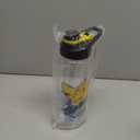 Silver Buffalo Pokmon Skate Graffiti Electrifying Pikachu Water Bottle with Screw-On Lid, 28 Ounces