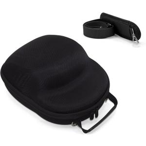 Hat Travel Case, Hat Case for Baseball Caps with Carrying Handle and Adjustable Shoulder Strap, Organizer Protects up to 6 Hats, Box for Travel and Home Storage(Black)