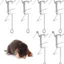 Qualirey Mole Traps Pocket Gopher Traps for Trapping Kill Mole Animal Ground, 9.84 x 2.95 x 2.76 Inches(6 Pcs)