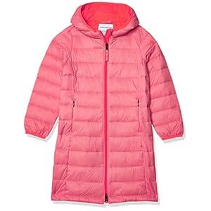 Amazon Essentials Girls and Toddlers' Long Lightweight Hooded Puffer Jacket (3T, Bright Pink)